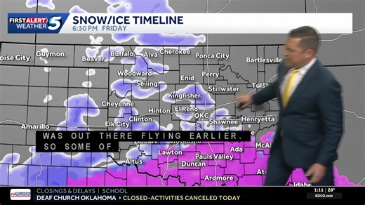 Projected snow totals are increasing with the winter storm that's coming into Oklahoma. KOCO 5 Chief Meteorologist Damon Lane gives an update on the winter storm in Oklahoma. Get more here: https://tinyurl.com/4d4wcx3u | KOCO 5 News