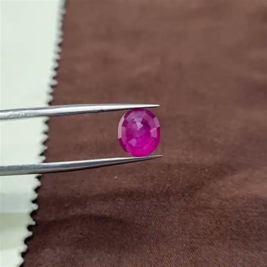Natural Unheated Ruby, 3.2ct – Large Oval Ruby – Deep Red Genuine Ruby