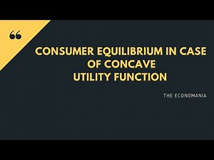 Consumer equilibrium in case of concave utility function