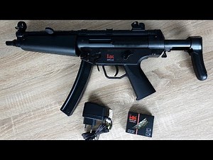 MP5 A5 Airsoft | Test shooting and review - dual power electric and manual