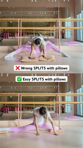 SPLITS for BEGINNERS with pillows