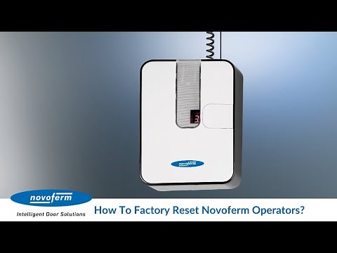 How to Factory Reset Novoferm Operators