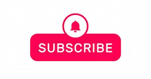 Roter Abonnement-Button mit Glockenvektor-Design. Webzeichen für...