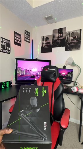 The best mic to start your podcast, create content or recording your audio. FIFINE K688CT USB/XLR Dynamic Podcast Microphone – Pro Mic Kit with Adjustable Boom Arm, Mute & Monitor for Streaming, Gaming, Vocal & Music Recording Audio, for PC Smartphone Mixer @Fifine Design #fifinemicrophone #cooltechfinds #podcastmicrophone #haitiantiktok #haitianusa