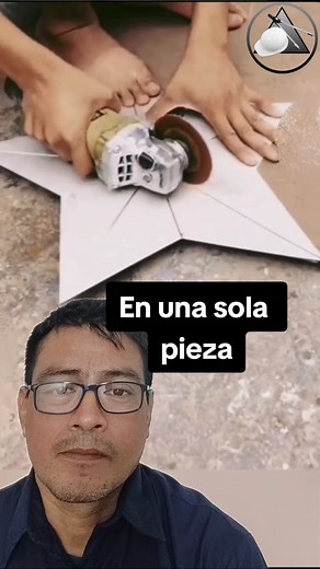 Plantilla para estrella de 5 puntas - Diseño en una sola pieza