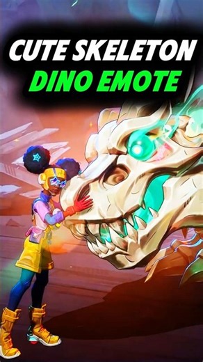 Cute Skeleton Dino Emote