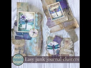 🍄 How to make clusters for junk journals and cards for beginners | Easy ephemera layers tutorial 🍄