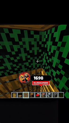 Minecraft POV:- Small tree house in 32.1 sec. 🥀 ☠️(world's smallest violin) #minecraft #shorts