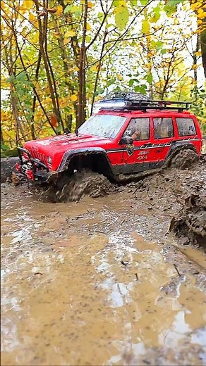 Jeep Cherokee 4x4 mudding suck mud rc Scale Crawler 1:10 ‪@rcstöffelCBA‬