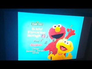 sesame Street kids favorite songs 2 2001 dvd menu