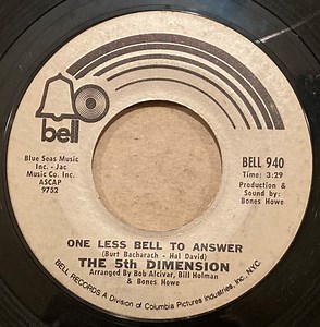 The 5th Dimension - One Less Bell To Answer / Feelin' Alright?