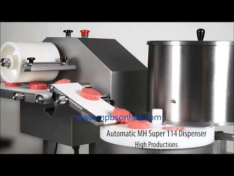 Gesame MH Series Meatball and Hamburger Patty Machine - 323-268-8514