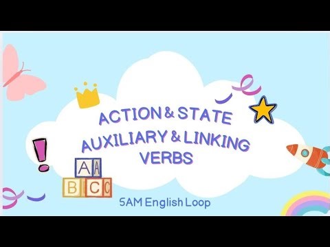Unlock the secrets of action, state, auxiliary, and linking verbs! 🚀✨ #5AMEnglishLoop