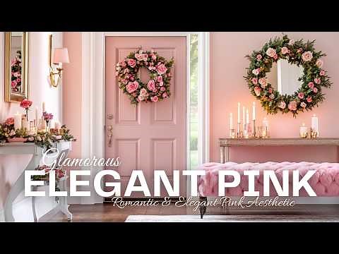 Glamorous Valentine’s Day Home Decor 2025 | Romantic & Elegant Pink Aesthetic