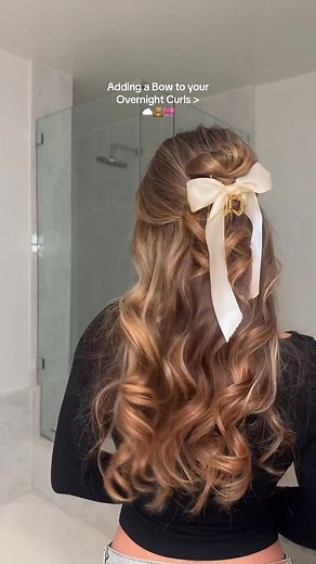 Achieve Stunning Heatless Curls with a Bow | Overnight Curling Rod