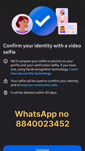 Confirm Your Identity with A Video Selfie 2026 / Instagram profile Identification problem solve 2026