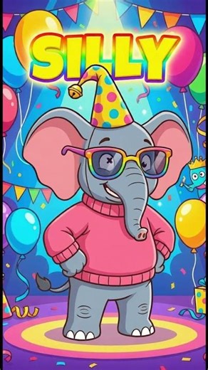 SILLY 🤪 Word of the Day for Kids | Tiki the Elephant 🐘
