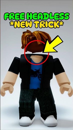 FREE HEADLESS! GET & CREATE FREE ITEMS FOR 0 ROBUX ONLY! #roblox #shorts