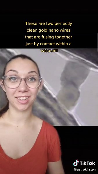 Cold Welding in Space - Nano Wires Fusing in Vacuum