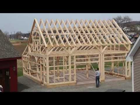 Post and Beam Barn Raising Time Lapse