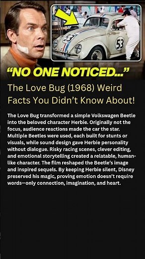 The Love Bug (1968) Weird Facts You Didn’t Know About! #shorts