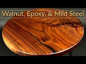 Building a Walnut Table Top and Steel Base from Scratch