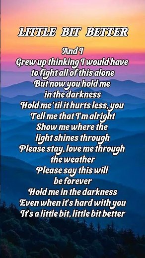 Little Bit Better Lyrics✨|Caleb Hearn & ROSIE #lyricvideo #requested