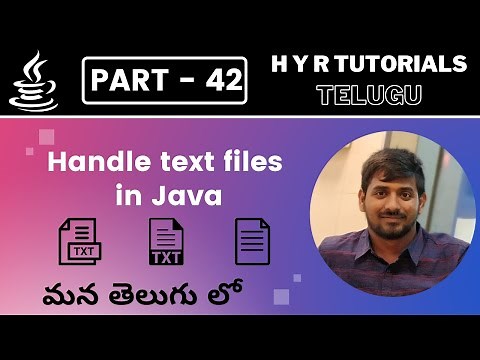 P42 - Handle text files in Java | Core Java | Java Programming |