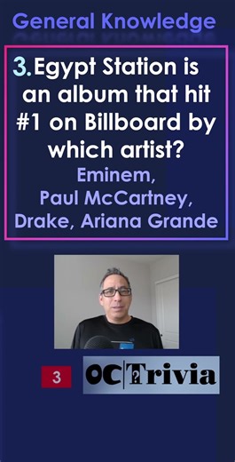2 Fun Trivia Questions! 1 has the answer, the other is to challenge you!