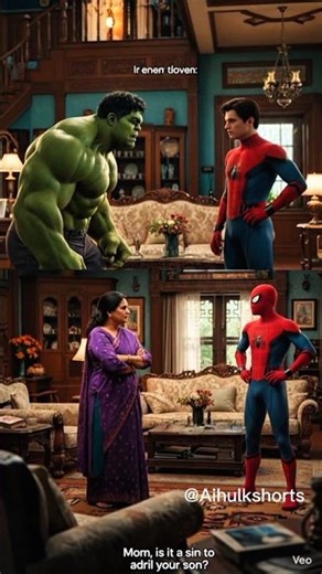 Hulk ka sad moment 🥲 ko khilaya | Sherni ne HULK ko pese diyeMaa ne Spider Man#hulk#sad#story