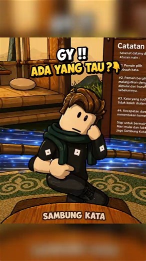 AWALAN "GY" ADA YANG TAU ? #calista #roblox #sambungkata #games #gaming #shorts