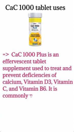 Calcium supplement uses cac 1000 tablet uses