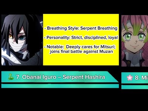 All Hashira in Demon Slayer | With Names & Photos (Full List)