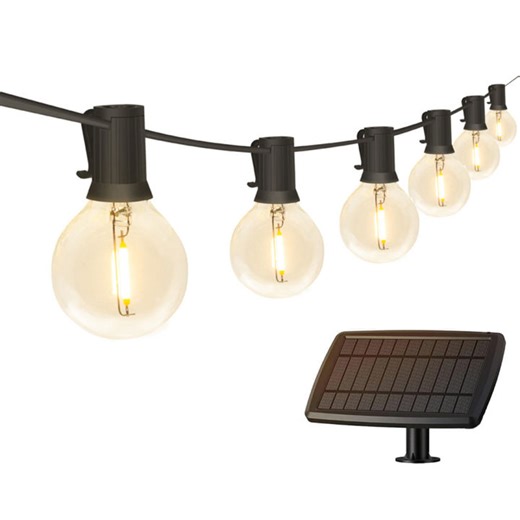 [Chinatera Flagship Store]Solar String Lights with 8 Lighting Modes Globe Solar Powered String Lights Timer for Cafe Garden Deck Outside Wedding | Lazada PH