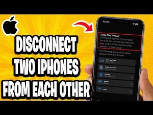 How To Disconnect Two iPhones From Each Other