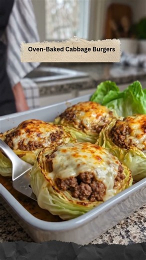 Oven-Baked Cabbage Burgers