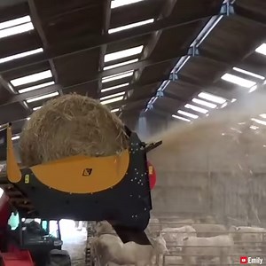 1.2M views · 13K reactions | This machine makes hay spreading fun via EMILY SAS | Interesting Engineering | Facebook
