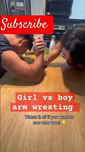 girl vs boy arm wrestling challenge