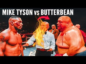 “Mike Tyson vs Butterbean Full Match | Rare Boxing Battle”