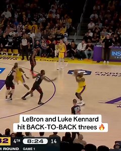 LeBron & Luke Kennard Hit Back-to-Back Threes