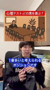 心理テスト:どの席を選ぶ？