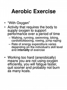 PPT - Aerobic Exercise PowerPoint Presentation, free download - ID:314086