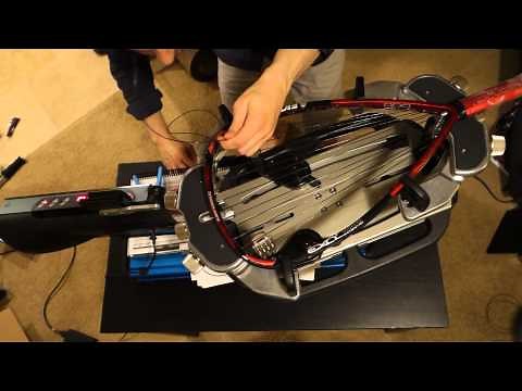Stringing an Ektelon EXO3 RG Toron Racquetball Racquet