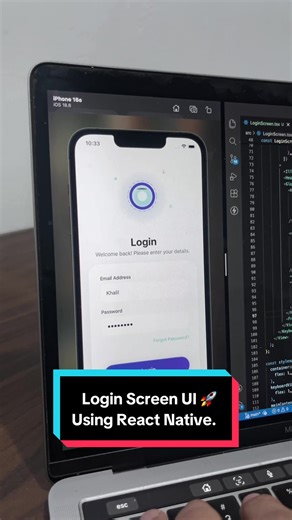 React Native Login Screen UI Design Tutorial