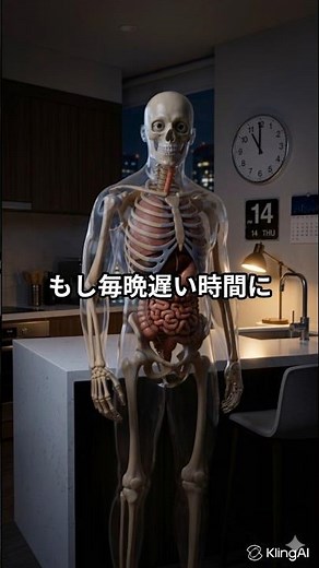 夜遅くに食べる人、体の中で静かに進む変化とは #夜食#太りやすい#健康雑学