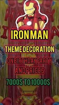 Iron Man Balloon Decoration Theme | Superhero Birthday Party Ideas 🎈🦾