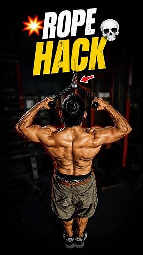 💥 ROPE HACK 💀 Build a 3D Back with 3 Exercises!🔥