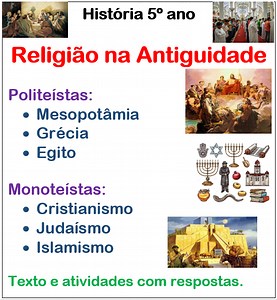 História: Religiões na Antiguidade - Monoteístas e Politeístas - Ensinar Hoje