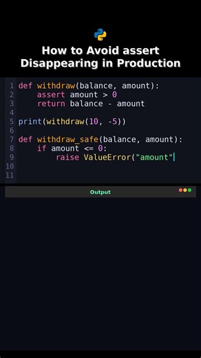 How to Avoid assert Disappearing in Production #production