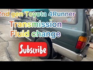 2nd gen Toyota 4Runner transmission fluid change 1990-1995